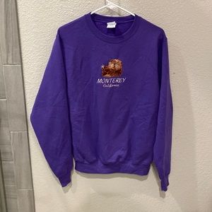 RARE Purple Monterey California Crew Neck Sweater size: S